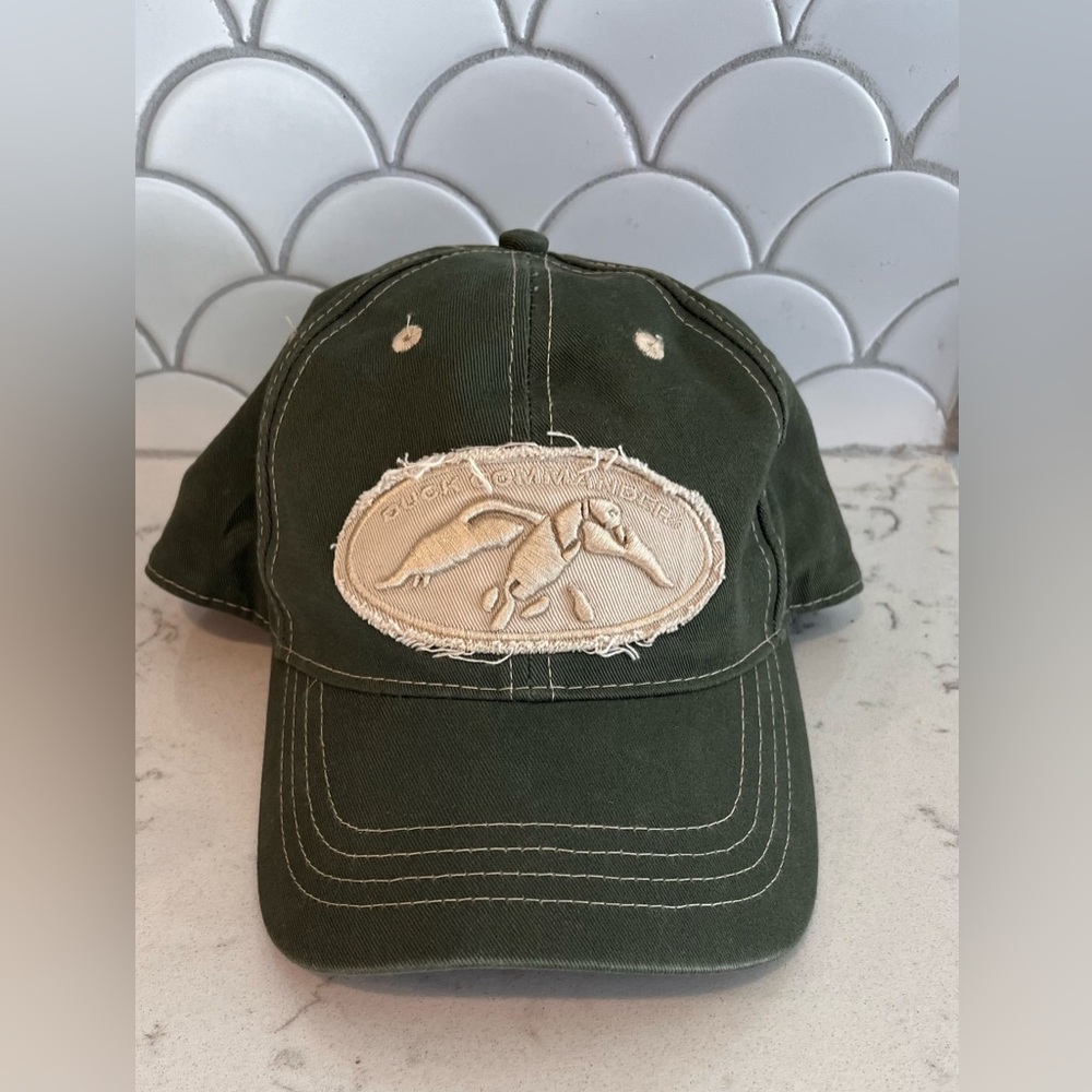 Duck Commander Baseball Cap Adjustable‎ Back Green/Beige One Size